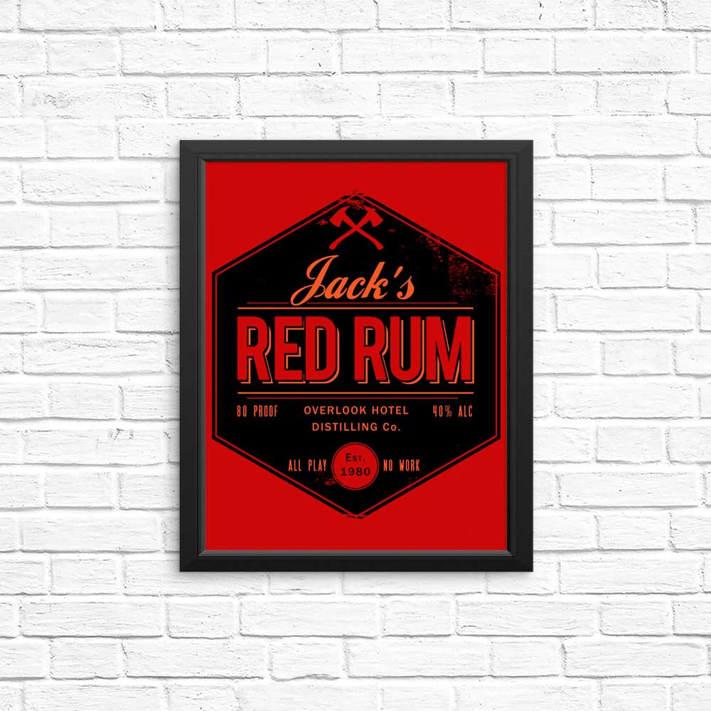 Jack's Red Rum - Posters & Prints