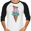Japanese Ice Cream - 3/4 Sleeve Raglan T-Shirt