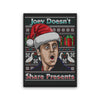 Joey Doesn't Share Sweater - Canvas Print