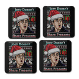 Joey Doesn't Share Sweater - Coasters