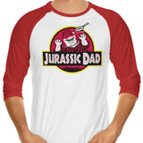 Jurassic Dad - 3/4 Sleeve Raglan T-Shirt