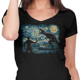 Jurassic Night - Women's V-Neck