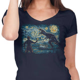 Jurassic Night - Women's V-Neck