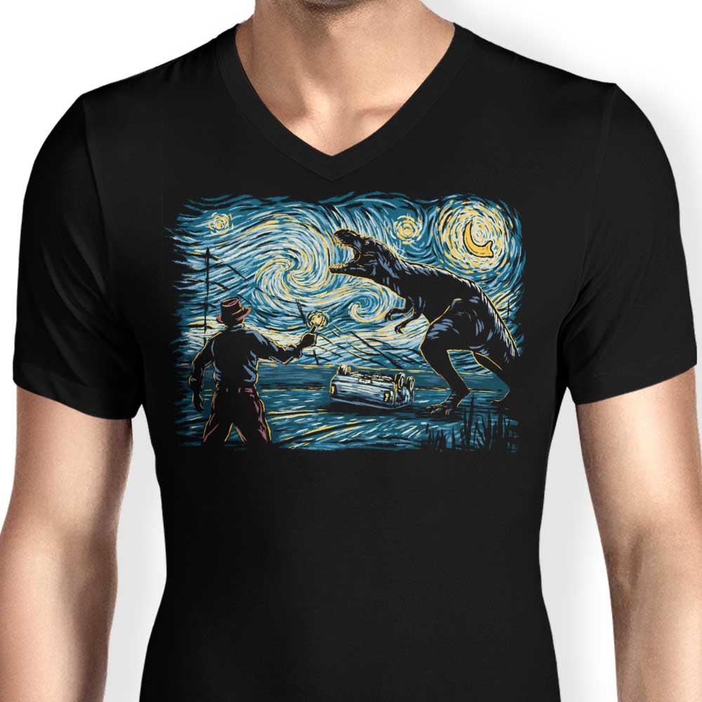 Jurassic Night - Men's V-Neck