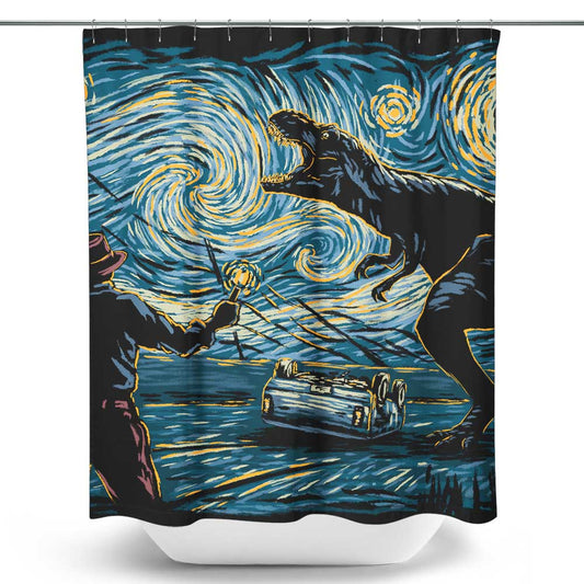 Jurassic Night - Shower Curtain
