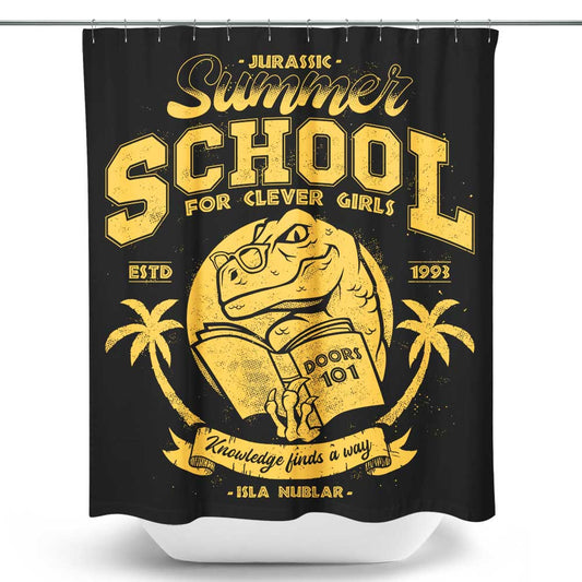 Jurassic Summer School - Shower Curtain