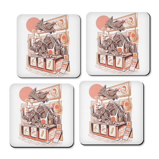 Kaiju Food Vendors - Coasters