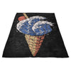 Kanagawa Ice Cream - Fleece Blanket