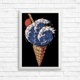 Kanagawa Ice Cream - Posters & Prints