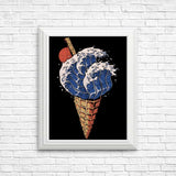 Kanagawa Ice Cream - Posters & Prints