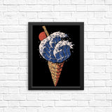 Kanagawa Ice Cream - Posters & Prints