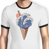 Kanagawa Ice Cream - Ringer T-Shirt