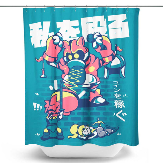 Karaoke Fight - Shower Curtain