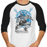 Katanas Sumi-e - 3/4 Sleeve Raglan T-Shirt