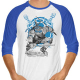 Katanas Sumi-e - 3/4 Sleeve Raglan T-Shirt