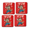 Kawaii Red Plumber - Coasters