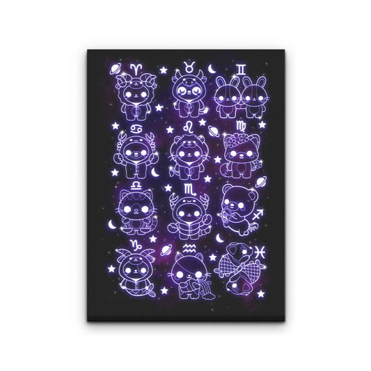 Kawaii Zodiac - Canvas Print