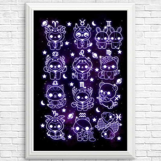 Kawaii Zodiac - Posters & Prints