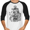 Keep Calm and Fail On - 3/4 Sleeve Raglan T-Shirt