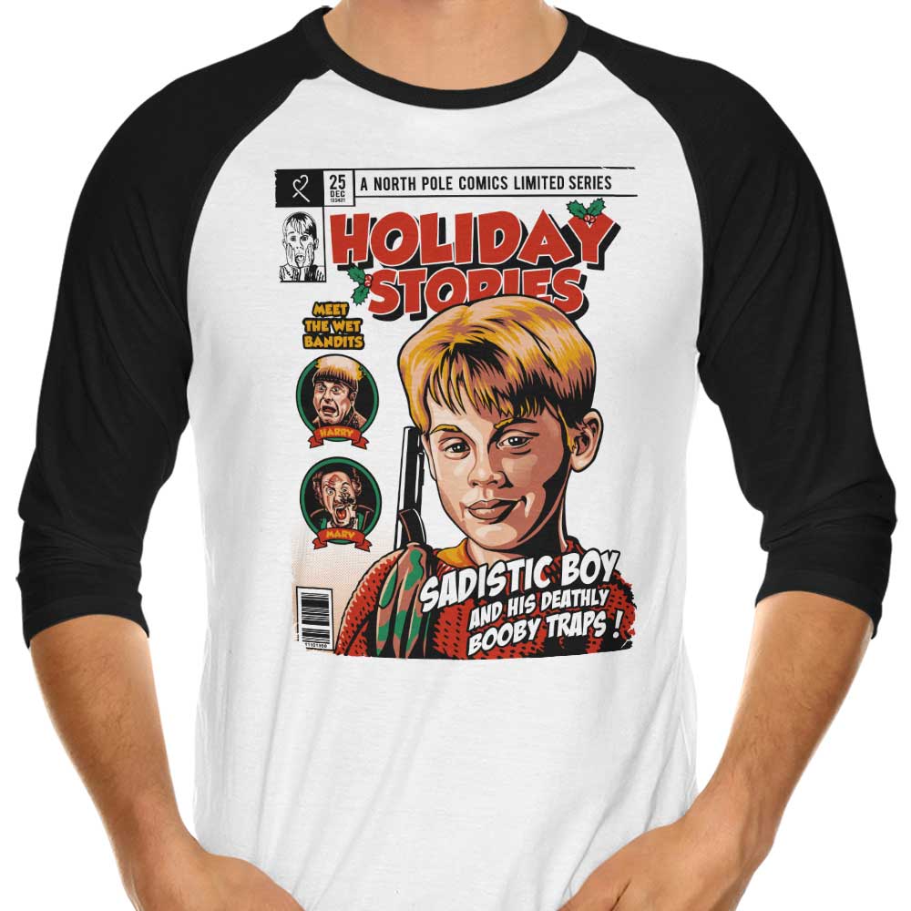 Kevin's Holiday Stories - 3/4 Sleeve Raglan T-Shirt