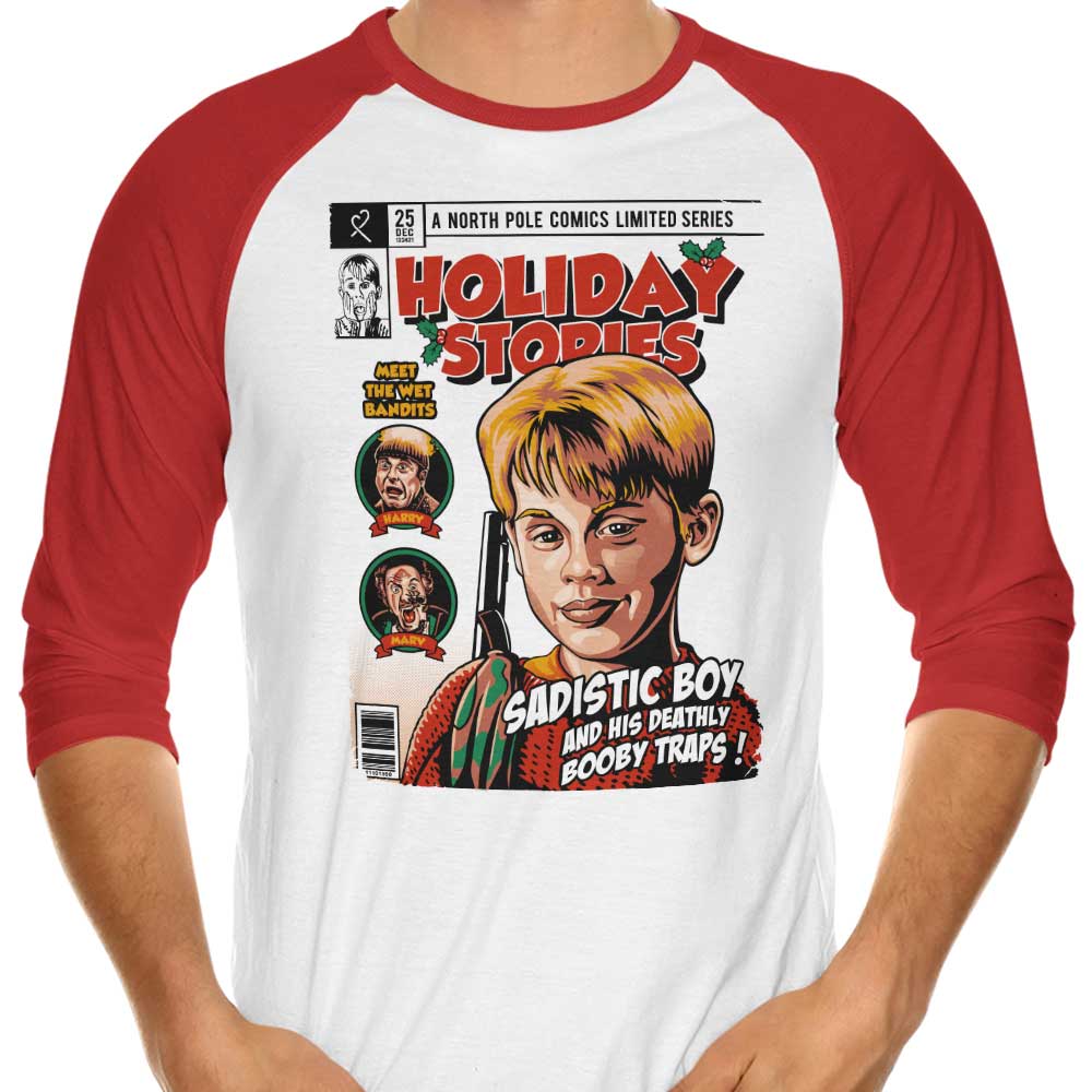 Kevin's Holiday Stories - 3/4 Sleeve Raglan T-Shirt