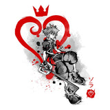 Keyblade Kingdom Sumi-e - 3/4 Sleeve Raglan T-Shirt