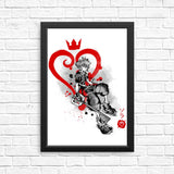 Keyblade Kingdom Sumi-e - Posters & Prints