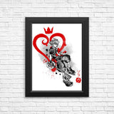 Keyblade Kingdom Sumi-e - Posters & Prints