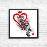 Keyblade Kingdom Sumi-e - Posters & Prints