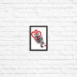 Keyblade Kingdom Sumi-e - Posters & Prints