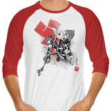 Keyblade Master Sumi-e - 3/4 Sleeve Raglan T-Shirt