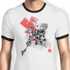 Keyblade Master Sumi-e - Ringer T-Shirt