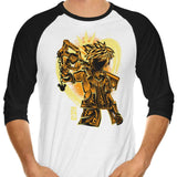 Keyblade Silhouette - 3/4 Sleeve Raglan T-Shirt