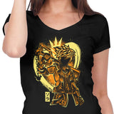 Keyblade Silhouette - Women's V-Neck