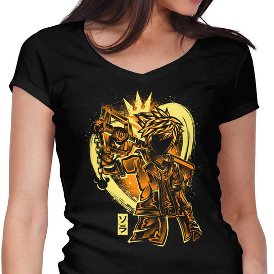 Keyblade Silhouette - Women's V-Neck