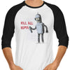 Kill All Humans - 3/4 Sleeve Raglan T-Shirt