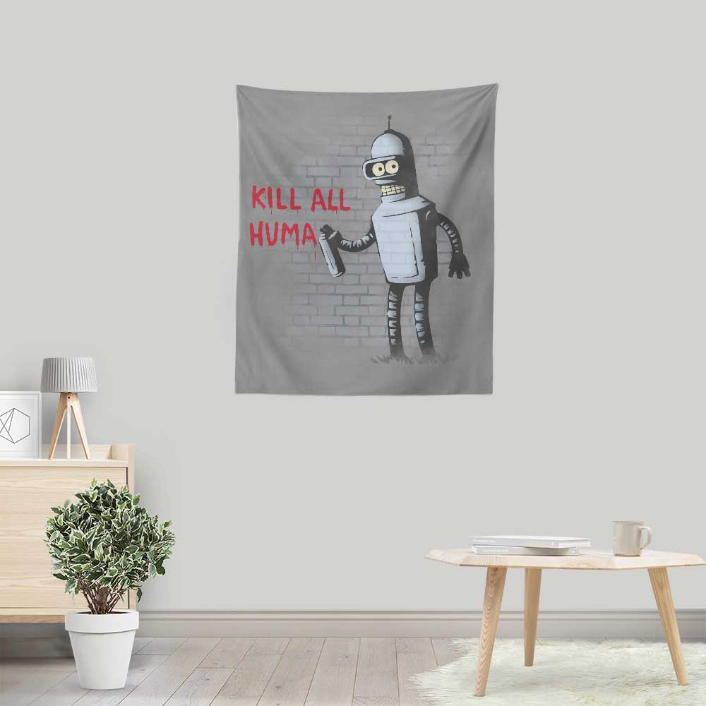 Kill All Humans - Wall Tapestry