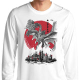 King of Terror Rising Sumi-e - Long Sleeve T-Shirt