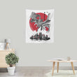 King of Terror Rising Sumi-e - Wall Tapestry