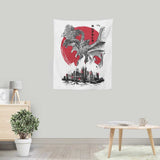King of Terror Rising Sumi-e - Wall Tapestry