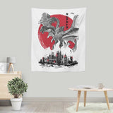 King of Terror Rising Sumi-e - Wall Tapestry