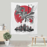 King of Terror Rising Sumi-e - Wall Tapestry