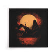 King Silhouette - Canvas Print