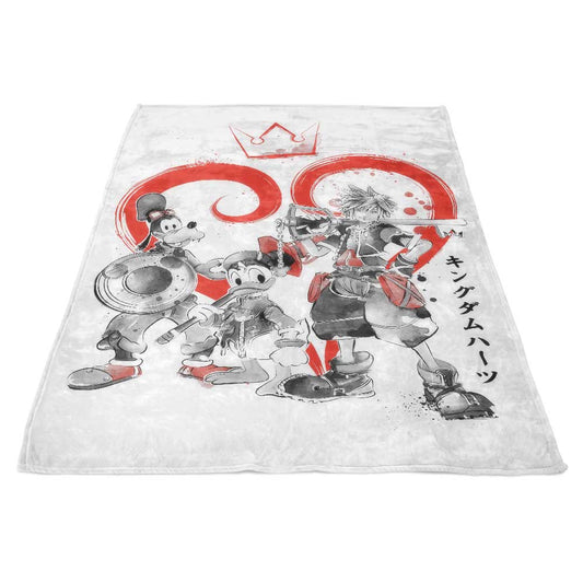 Kingdom Sumi-e - Fleece Blanket