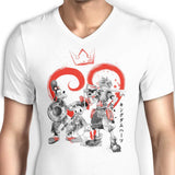 Kingdom Sumi-e - Men's V-Neck