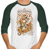 Kitty's Awakening - 3/4 Sleeve Raglan T-Shirt