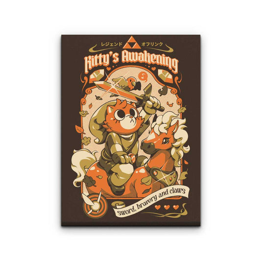 Kitty's Awakening - Canvas Print