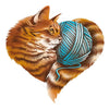 Knitting Kitten Love - Posters & Prints
