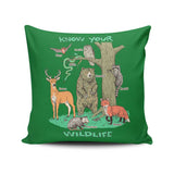 Know Your Wildlife - Throw Pillow