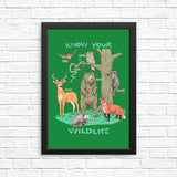Know Your Wildlife - Posters & Prints